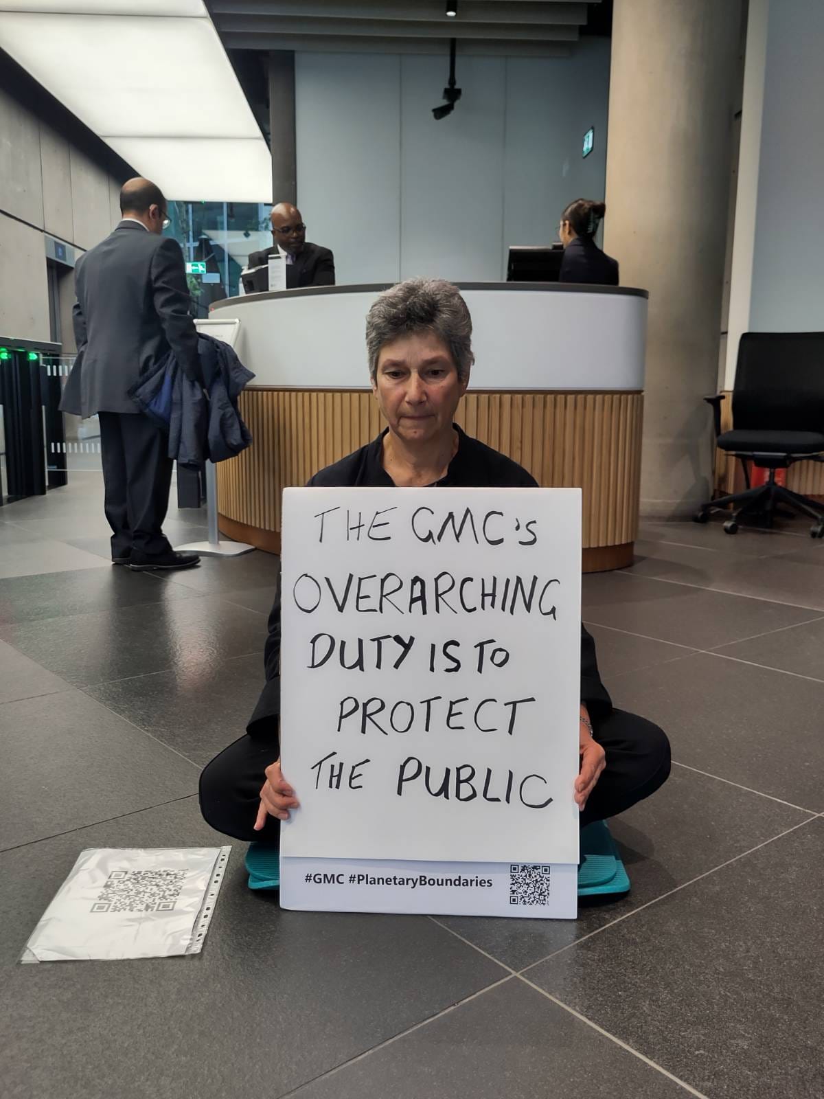 Diana Warner GMC Protest Pic