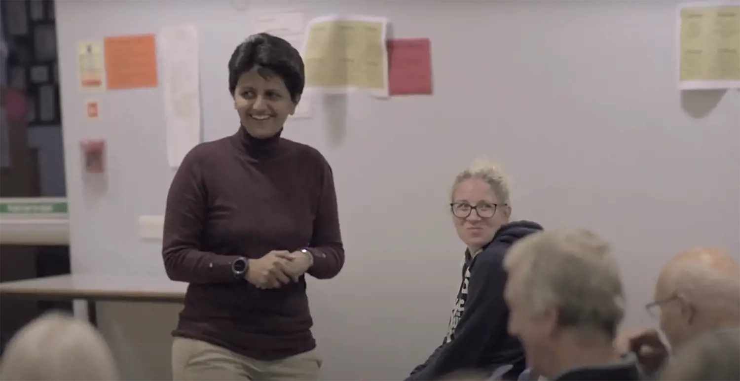 Farnaaz Sharief facilitating